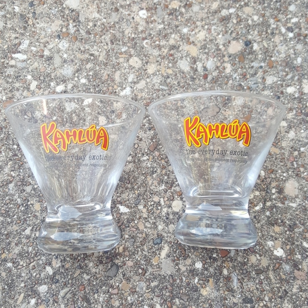 Kahlua The Everyday Exotic Rum Drinking Glasses